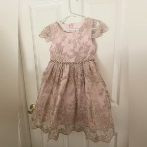 Size 5 Rare Editions with little girls Slip